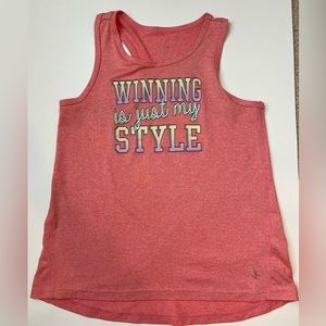 Winning is just my style danskin kids tanktop